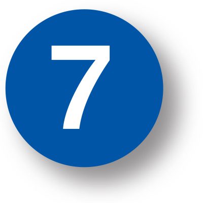 Number 7 Label