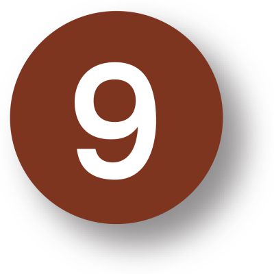 Number 9 Label