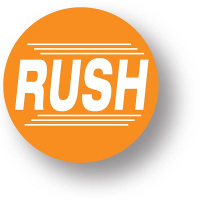 RUSH Shipping Label