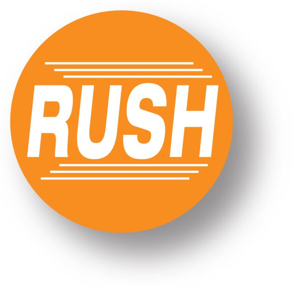 RUSH Shipping Label