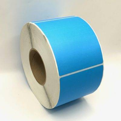 4 x 5 blue thermal transfer labels