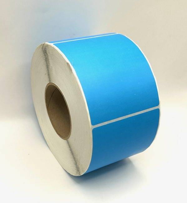 4 x 5 blue thermal transfer labels